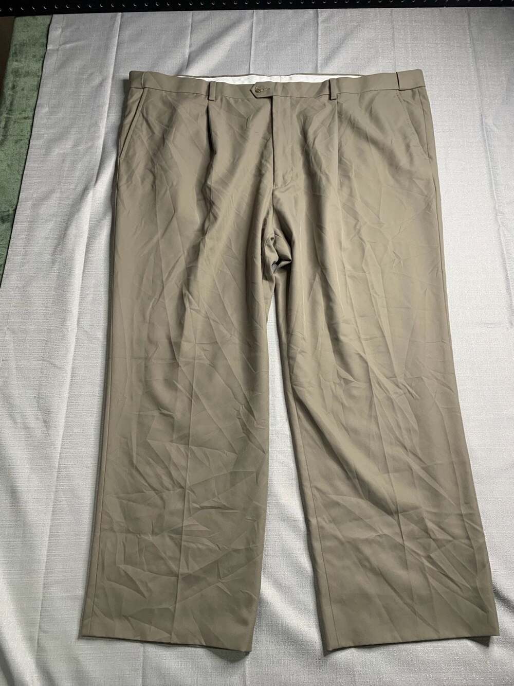 George GS Pleated Khaki Dress Pants 50/30